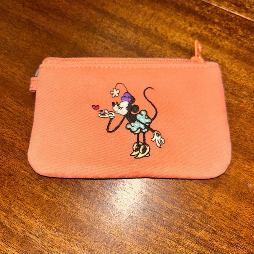 Vera Bradley Disney Limited Esition Orange Pouch with Minnie Design